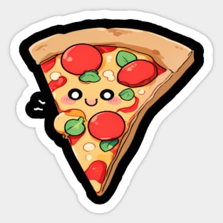 Slice Of Pizza Kawaii Sticker